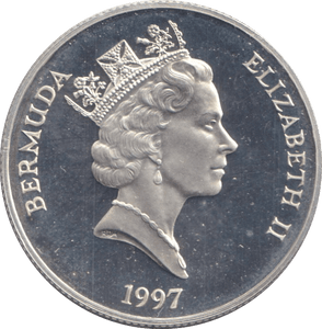 1997 SILVER ONE DOLLAR BERMUDA - SILVER WORLD COINS - Cambridgeshire Coins