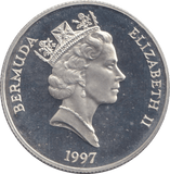 1997 SILVER ONE DOLLAR BERMUDA - SILVER WORLD COINS - Cambridgeshire Coins