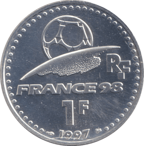 1997 SILVER PROOF 1 FRANC FRANCE - SILVER WORLD COINS - Cambridgeshire Coins