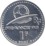 1997 SILVER PROOF 1 FRANC FRANCE - SILVER WORLD COINS - Cambridgeshire Coins