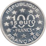 1997 SILVER PROOF 15 EURO 100 FRANCS FRANCE - SILVER WORLD COINS - Cambridgeshire Coins