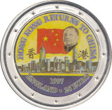 1997 SILVER PROOF 25 EURO HONG KONG RETURNS TO CHINA - WORLD COINS - Cambridgeshire Coins