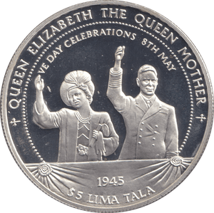 1997 SILVER PROOF 5 LIMA TALA VE DAY CELEBRATIONS - SILVER WORLD COINS - Cambridgeshire Coins