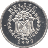 1997 SILVER PROOF BELIZE FIVE DOLLARS ELIZABETH AND PHILIP - Silver Proof - Cambridgeshire Coins