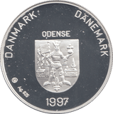 1997 SILVER PROOF DENMARK 20 EURO - WORLD COINS - Cambridgeshire Coins