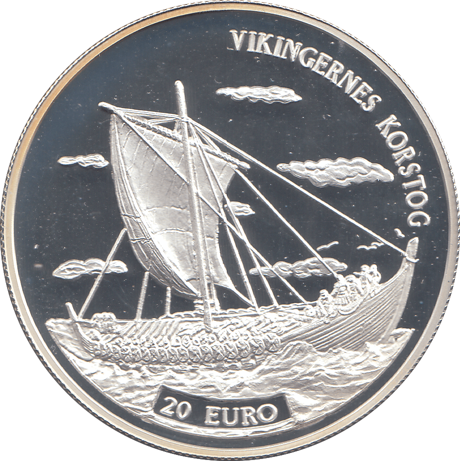 1997 SILVER PROOF DENMARK 20 EURO - WORLD COINS - Cambridgeshire Coins