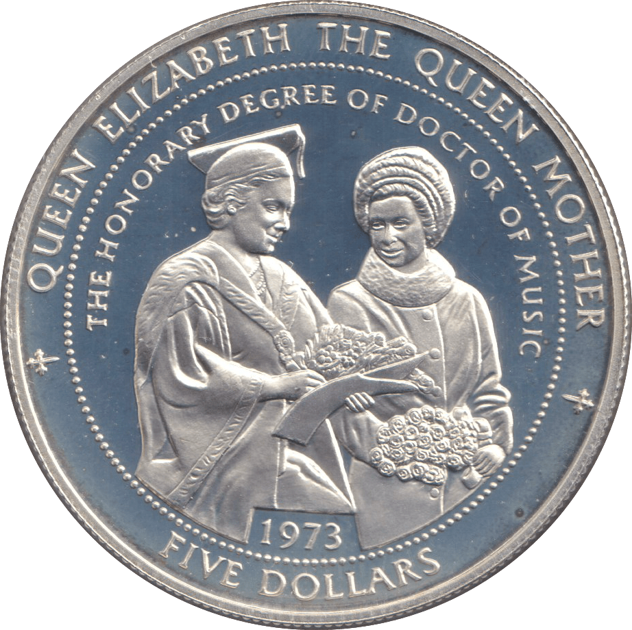 1997 SILVER PROOF FIVE DOLLARS DOCTOR OF MUSIC - SILVER WORLD COINS - Cambridgeshire Coins