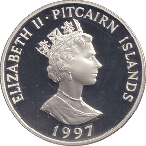 1997 SILVER PROOF FIVE DOLLARS NOBLE ORDER OF THE GARTER - SILVER WORLD COINS - Cambridgeshire Coins