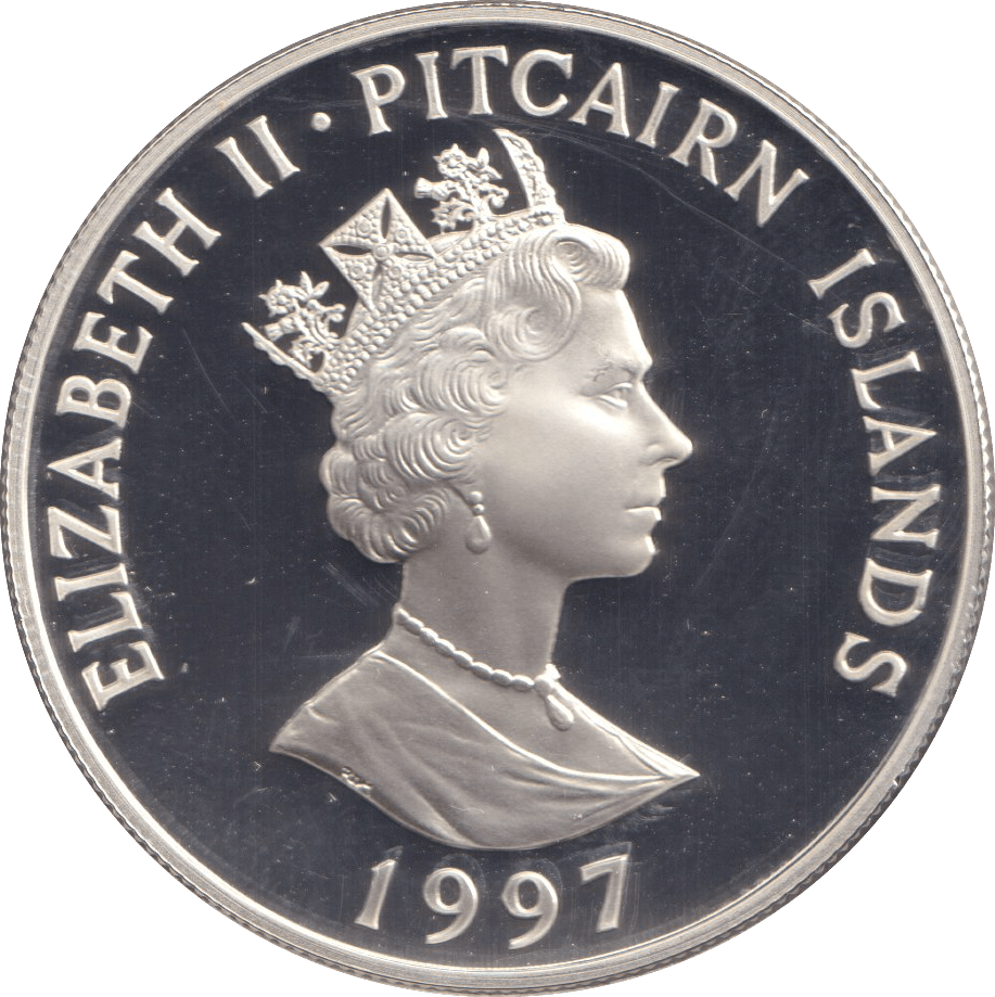 1997 SILVER PROOF FIVE DOLLARS NOBLE ORDER OF THE GARTER - SILVER WORLD COINS - Cambridgeshire Coins