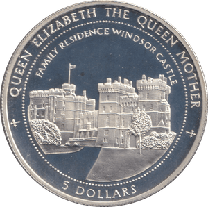 1997 SILVER PROOF FIVE DOLLARS WINDSOR CASTLE - SILVER WORLD COINS - Cambridgeshire Coins