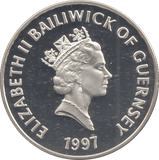 1997 SILVER PROOF FIVE POUNDS ELIZABETH AND PHILIP - Silver Proof - Cambridgeshire Coins