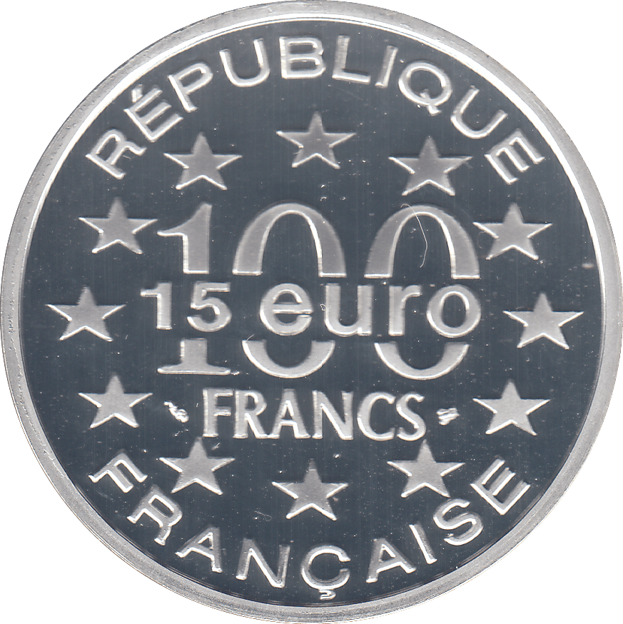 1997 SILVER PROOF FRANCE 100 FRANCS 15 EUROS - WORLD COINS - Cambridgeshire Coins
