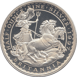 1997 SILVER PROOF HALF BRITANNIA - SILVER BRITANNIA - Cambridgeshire Coins