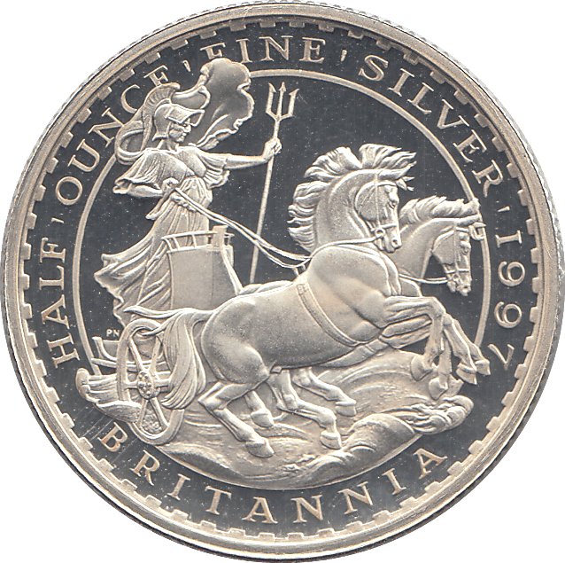 1997 SILVER PROOF HALF BRITANNIA - SILVER BRITANNIA - Cambridgeshire Coins