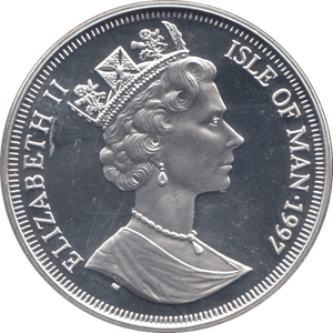 1997 SILVER PROOF NORMAN CONQUEST COMMEMORATIVE CROWN ISLE OF MAN - SILVER WORLD COINS - Cambridgeshire Coins