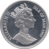 1997 SILVER PROOF NORMAN CONQUEST COMMEMORATIVE CROWN ISLE OF MAN - SILVER WORLD COINS - Cambridgeshire Coins