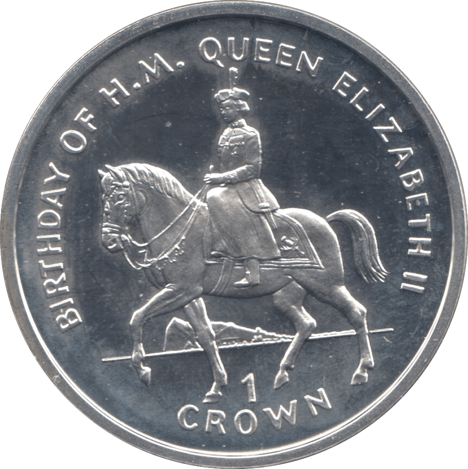 1997 SILVER PROOF ONE CROWN GIBRALTAR - SILVER WORLD COINS - Cambridgeshire Coins