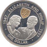 1997 SILVER PROOF ONE DOLLAR BARBADOS - SILVER WORLD COINS - Cambridgeshire Coins