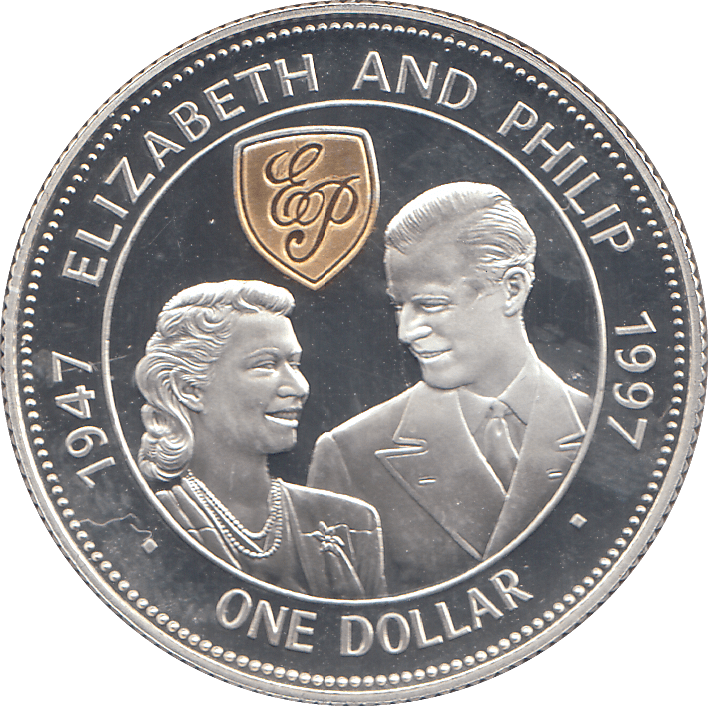 1997 SILVER PROOF ONE DOLLAR BARBADOS - SILVER WORLD COINS - Cambridgeshire Coins
