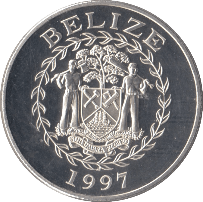 1997 SILVER PROOF ONE DOLLAR BELIZE - SILVER WORLD COINS - Cambridgeshire Coins