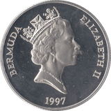1997 SILVER PROOF ONE DOLLAR BERMUDA - SILVER WORLD COINS - Cambridgeshire Coins