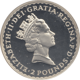 1997 SILVER PROOF ONE OUNCE BRITANNIA 2 POUND - SILVER WORLD COINS - Cambridgeshire Coins
