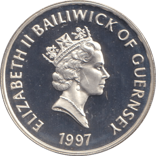 1997 SILVER PROOF ONE POUND ELIZABETH AND PHILIP - Silver Proof - Cambridgeshire Coins
