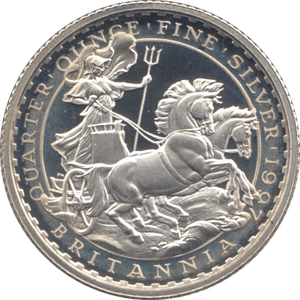 1997 SILVER PROOF QUARTER OUNCE BRITANNIA - SILVER WORLD COINS - Cambridgeshire Coins