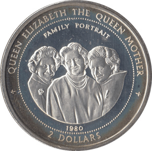 1997 SILVER PROOF QUEEN MOTHER TWO DOLLARS COOK ISLANDS - SILVER WORLD COINS - Cambridgeshire Coins