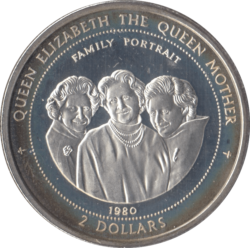1997 SILVER PROOF QUEEN MOTHER TWO DOLLARS COOK ISLANDS - SILVER WORLD COINS - Cambridgeshire Coins