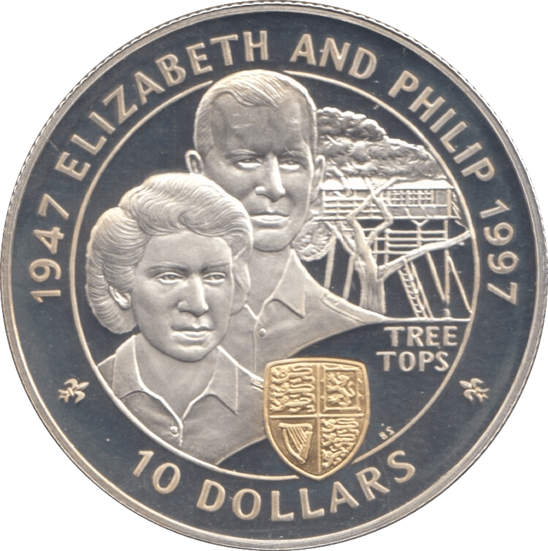 1997 SILVER PROOF TEN DOLLARS FIJI SILVER - SILVER WORLD COINS - Cambridgeshire Coins