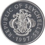 1997 SILVER PROOF TEN RUPEES SEYCHELLES - SILVER WORLD COINS - Cambridgeshire Coins