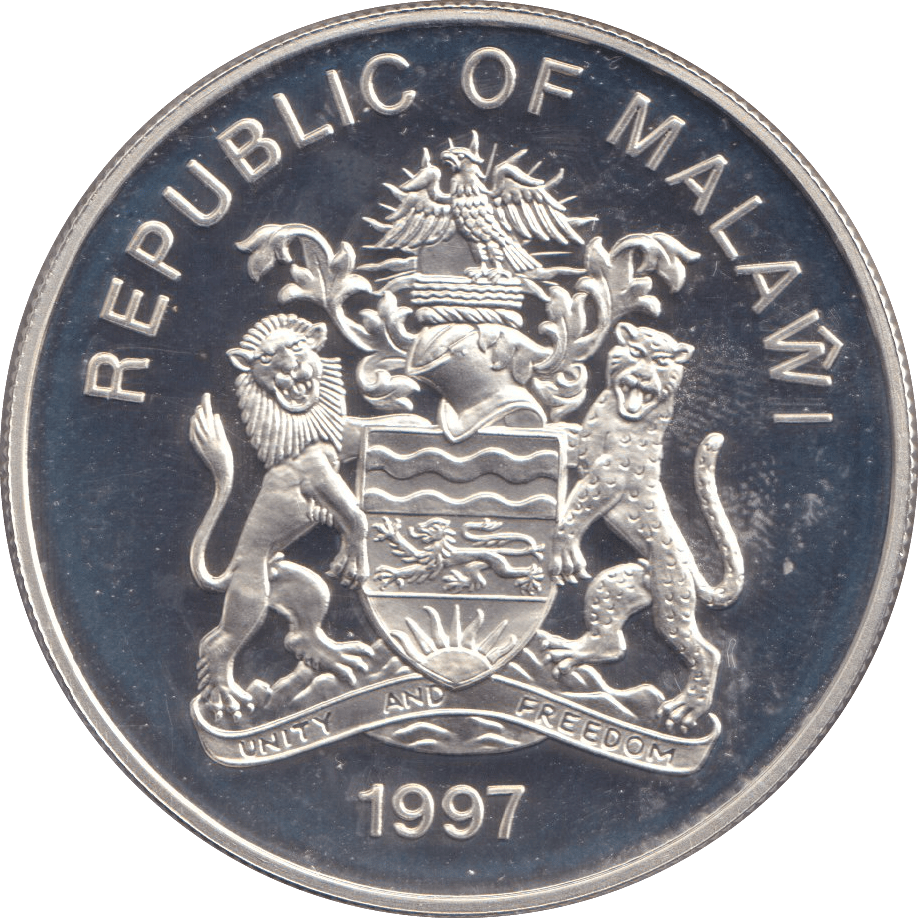 1997 SILVER PROOF TWENTY KWACHA YOUNG GIRL GUIDE - SILVER WORLD COINS - Cambridgeshire Coins