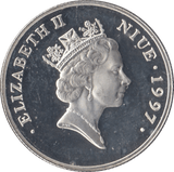 1997 SILVER PROOF TWO DOLLARS 925 SILVER NIUE ISLANDS 1 - SILVER WORLD COINS - Cambridgeshire Coins