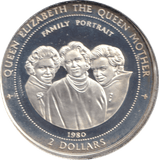 1997 SILVER PROOF TWO DOLLARS FAMILY PORTRAIT - SILVER WORLD COINS - Cambridgeshire Coins