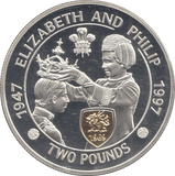 1997 SILVER PROOF TWO POUNDS ELIZABETH AND PHILIP - Silver Proof - Cambridgeshire Coins