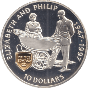 1997 SILVER TEN DOLLARS PITCAIRN ISLANDS - SILVER WORLD COINS - Cambridgeshire Coins