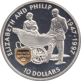 1997 TEN DOLLARS ELIZABETH AND PHILIP - WORLD COINS - Cambridgeshire Coins