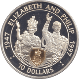 1997 TEN DOLLARS ELIZABETH AND PHILIP - WORLD COINS - Cambridgeshire Coins