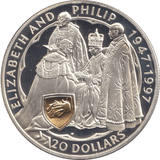 1997 TWENTY DOLLARS ELIZABETH AND PHILIP - WORLD COINS - Cambridgeshire Coins
