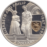 1997 TWO DOLLARS ELIZABETH AND PHILIP - WORLD COINS - Cambridgeshire Coins