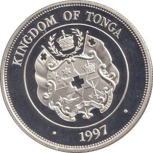 1997 TWO PA'ANGA ELIZABETH AND PHILIP - WORLD COINS - Cambridgeshire Coins