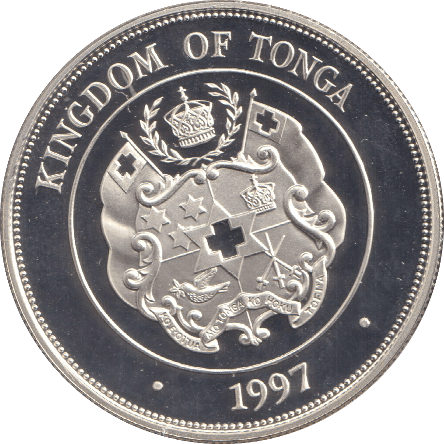 1997 TWO PA'ANGA ELIZABETH AND PHILIP - WORLD COINS - Cambridgeshire Coins