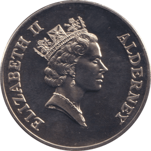 1997 TWO POUNDS ELIZABETH AND PHILIP ALDERNEY - WORLD COINS - Cambridgeshire Coins