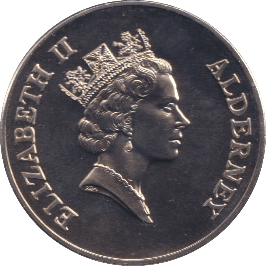 1997 TWO POUNDS ELIZABETH AND PHILIP ALDERNEY - WORLD COINS - Cambridgeshire Coins