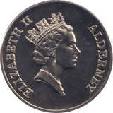 1997 TWO POUNDS ELIZABETH AND PHILIP ALDERNEY - WORLD COINS - Cambridgeshire Coins