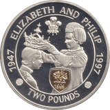 1997 TWO POUNDS ELIZABETH AND PHILIP - WORLD COINS - Cambridgeshire Coins
