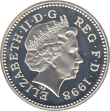 1998 £1 SILVER PROOF - £1 Silver Proof - Cambridgeshire Coins