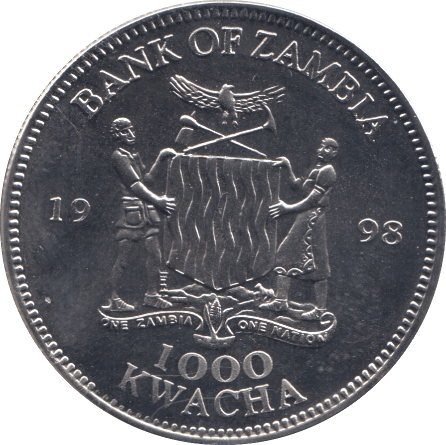 1998 1000 KWACHA - WORLD COINS - Cambridgeshire Coins