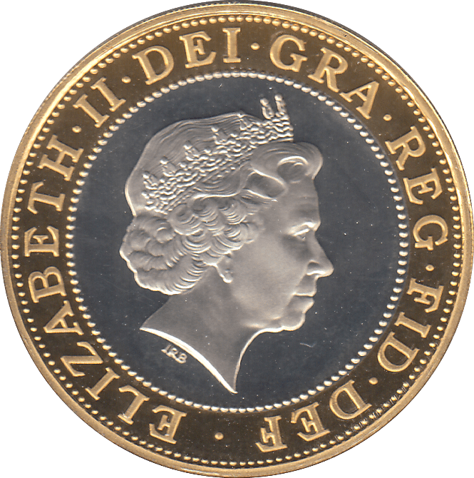 1998 £2 SILVER PROOF - SILVER WORLD COINS - Cambridgeshire Coins